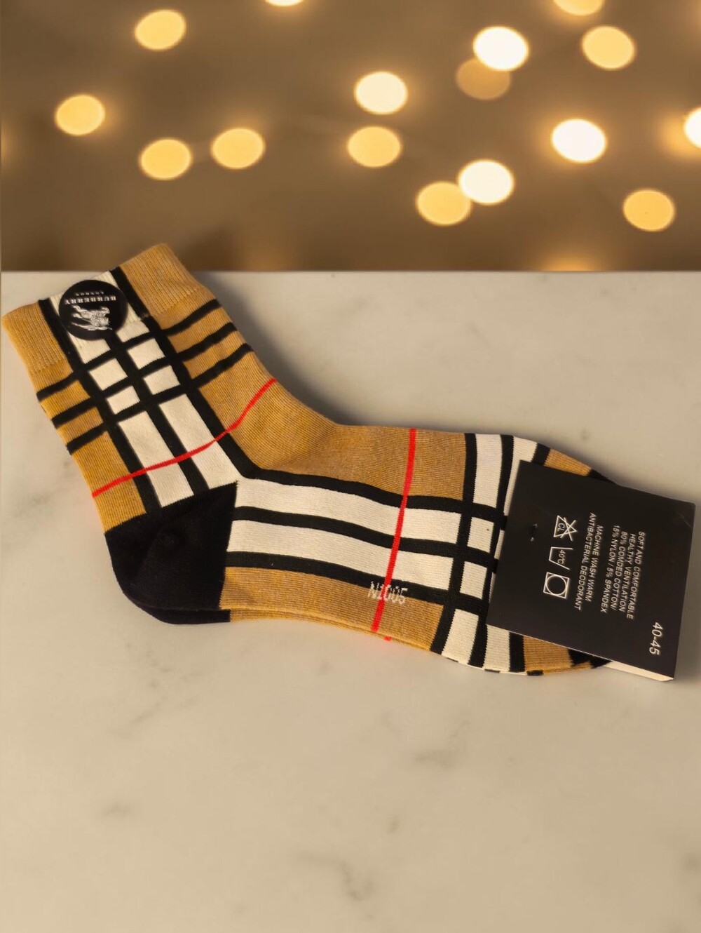 Plaid Dress Sock
